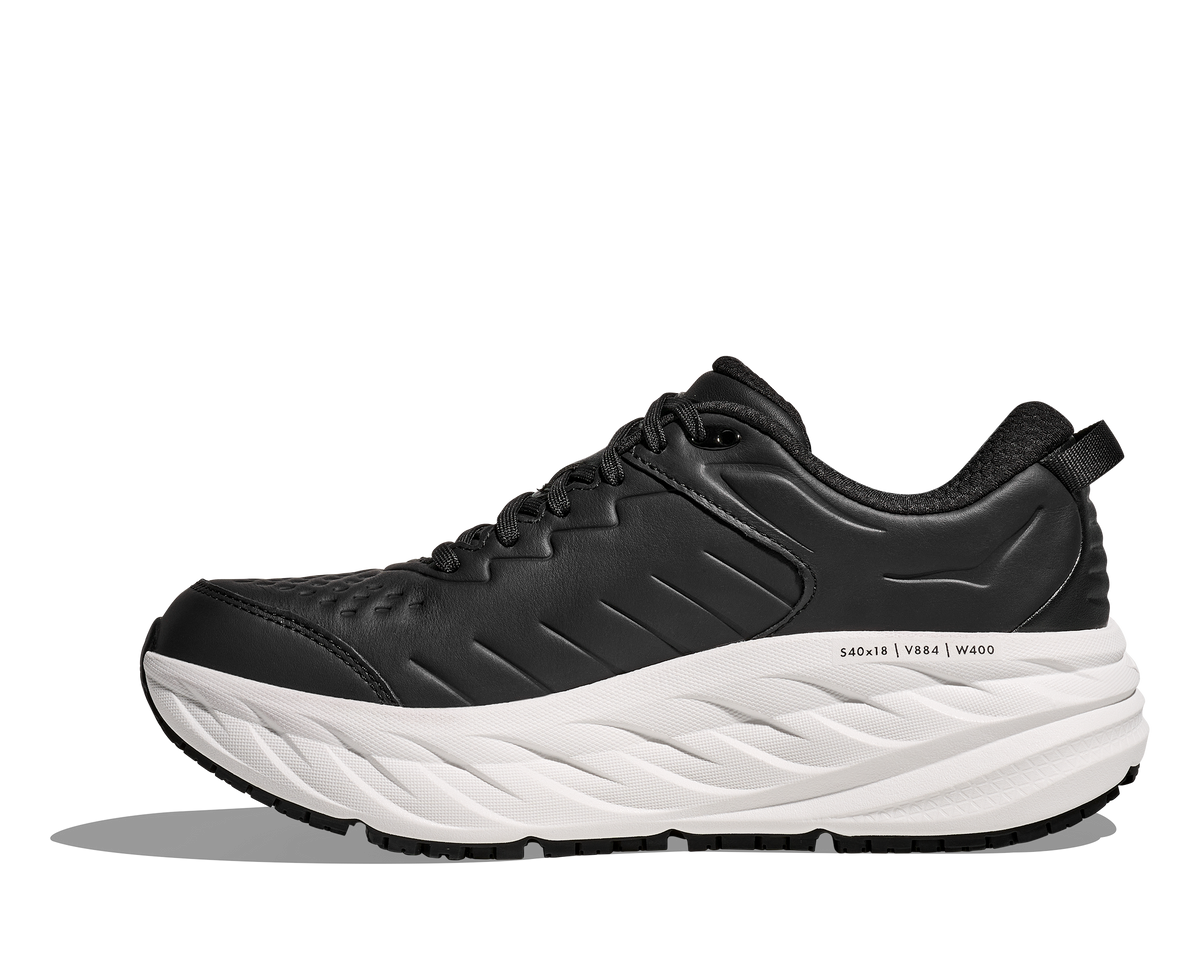 HOKA Men's Bondi SR - CARBON BLACK / WHITE