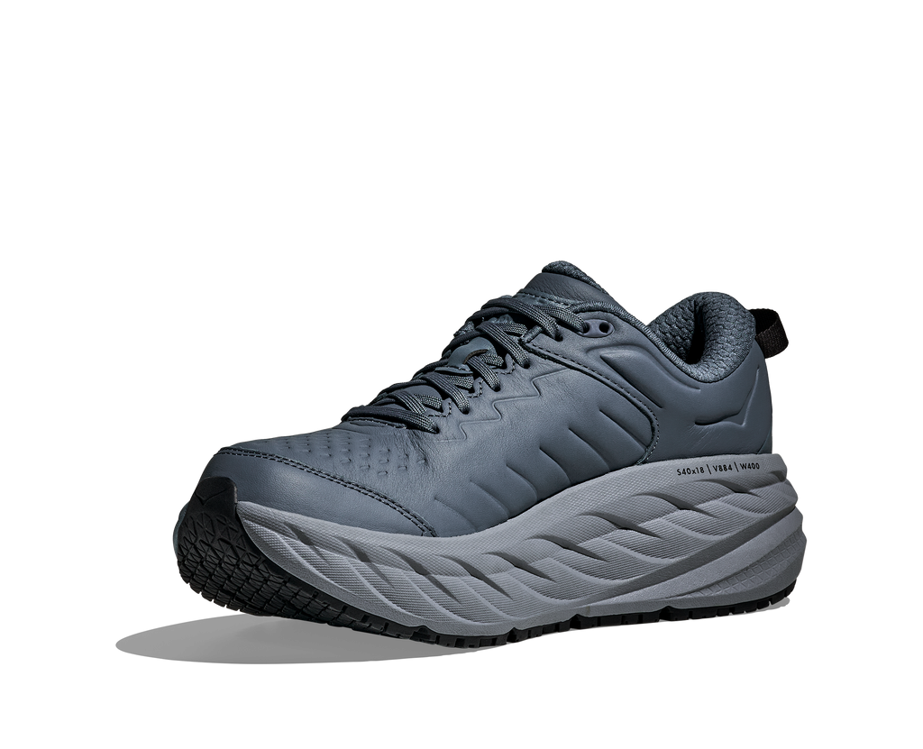 HOKA Men's Bondi SR - FADED NAVY / CARBON BLACK (Wide)