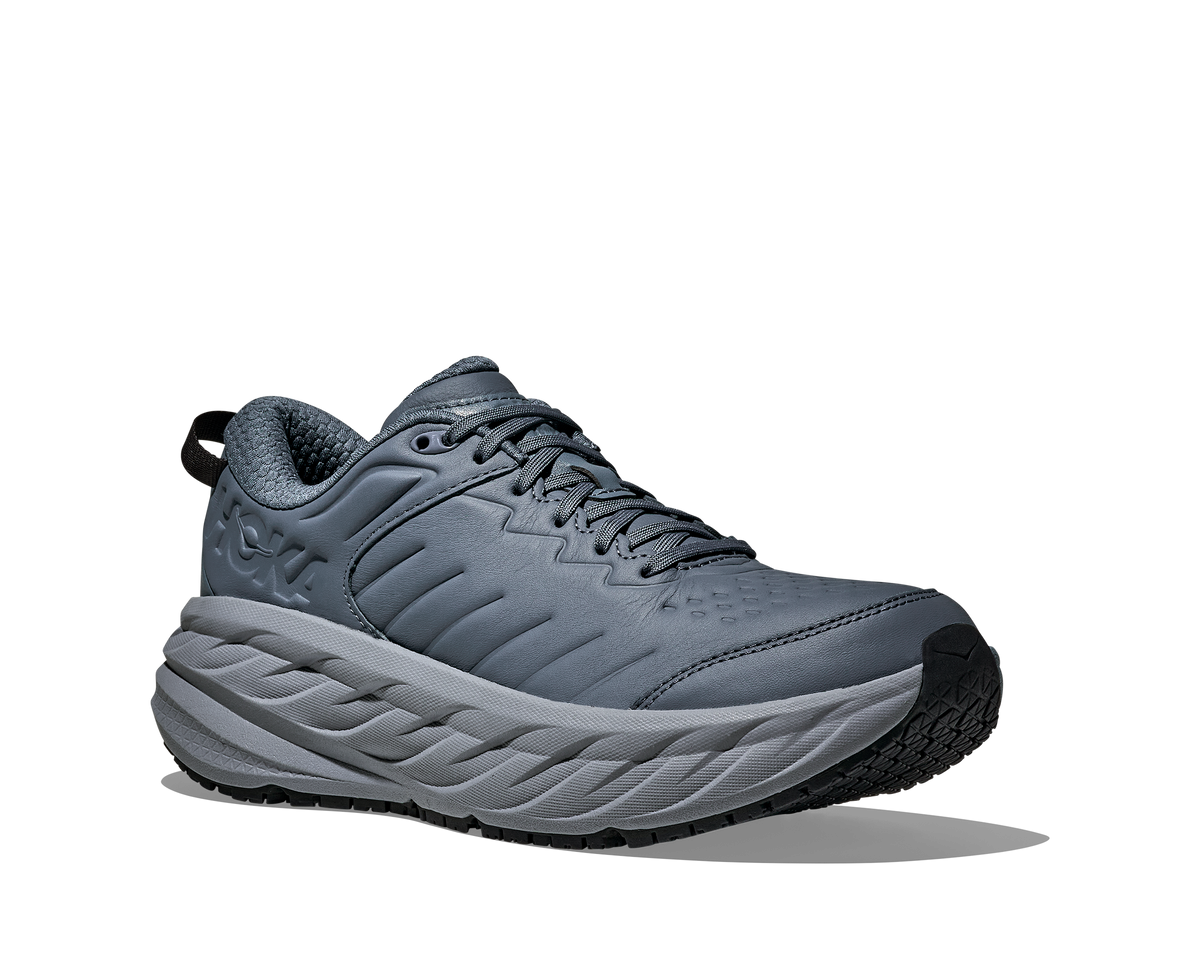HOKA Men's Bondi SR - FADED NAVY / CARBON BLACK (Wide)