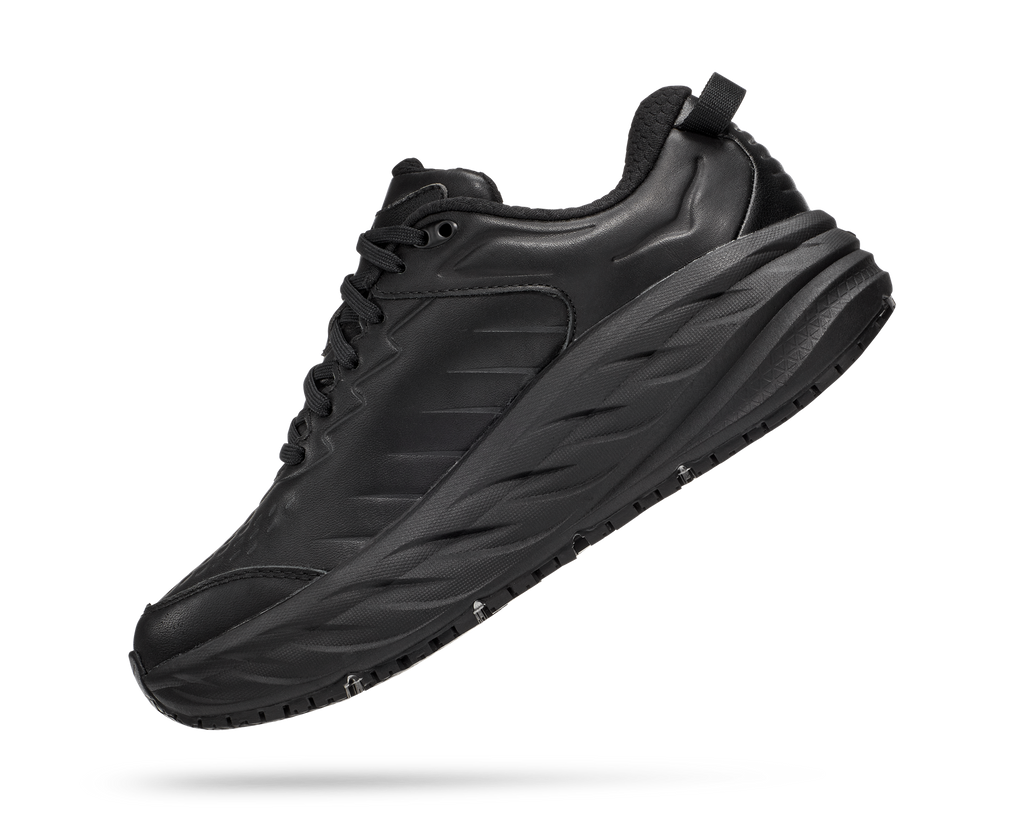 HOKA Women's Bondi SR - BLACK / BLACK (Wide)