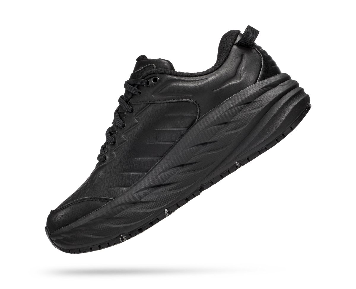 HOKA Women's Bondi SR - BLACK / BLACK (Wide)