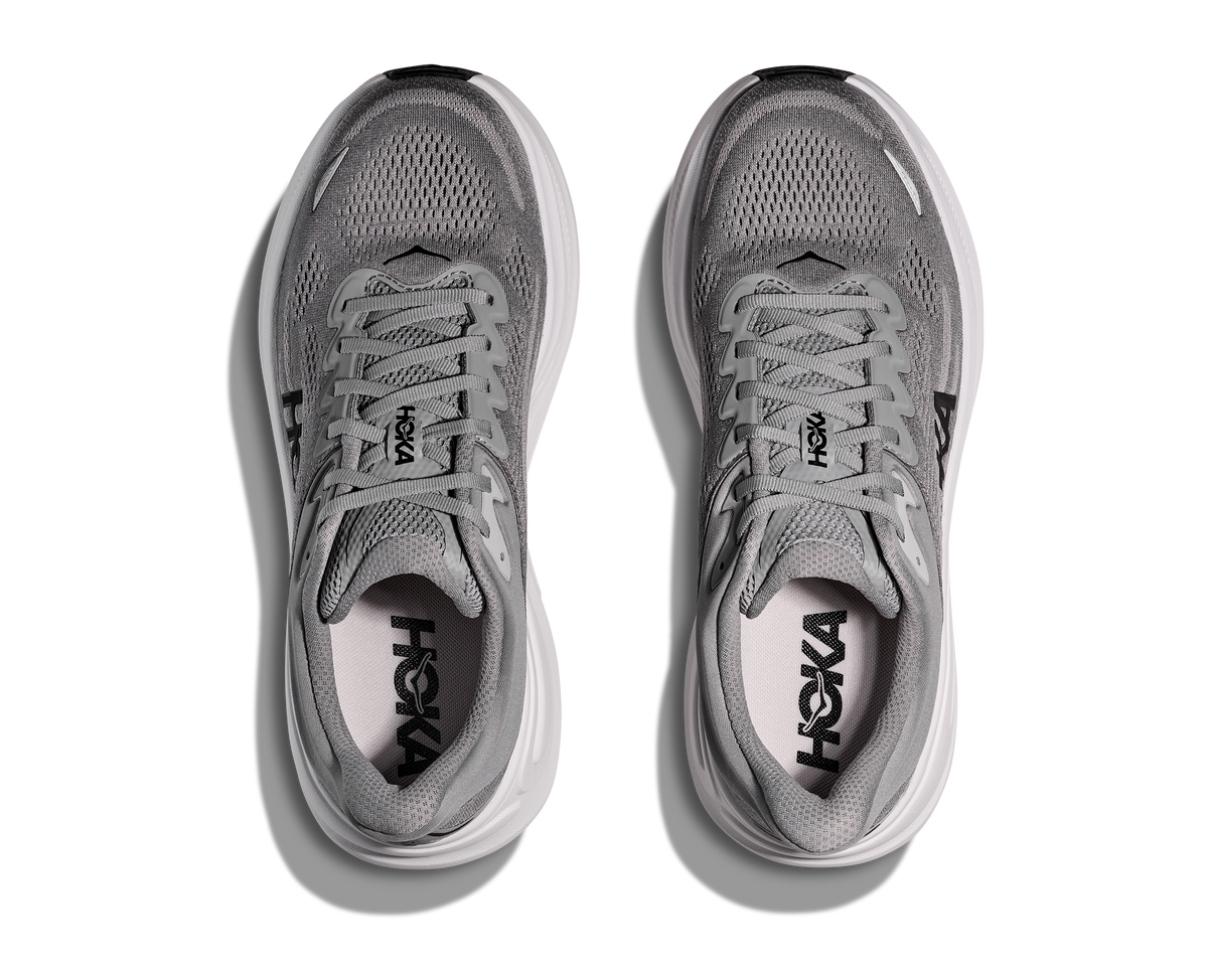 HOKA Men's Bondi 9 - GALACTIC GREY / STELLAR GREY (Wide)