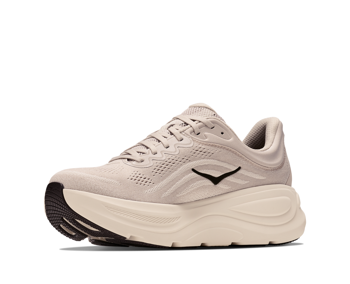 HOKA Men's Bondi 9 - RIVER ROCK GREY / ALABASTER (Wide)