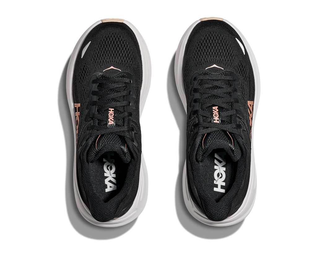 HOKA Women's Bondi 9 - BLACK / ROSE GOLD