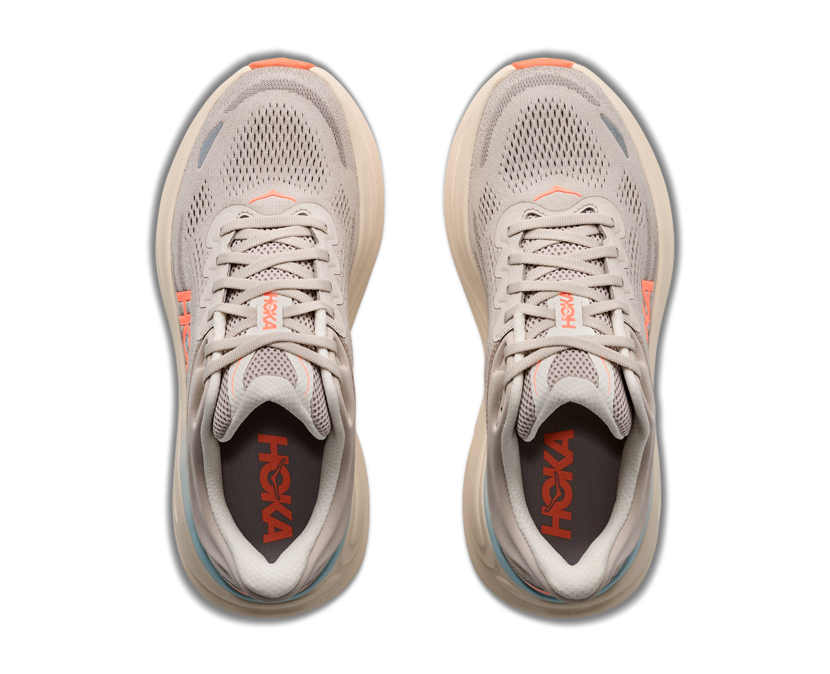HOKA Women's Bondi 9 - RIVER ROCK GREY / MINERAL ORE (Extra Wide)