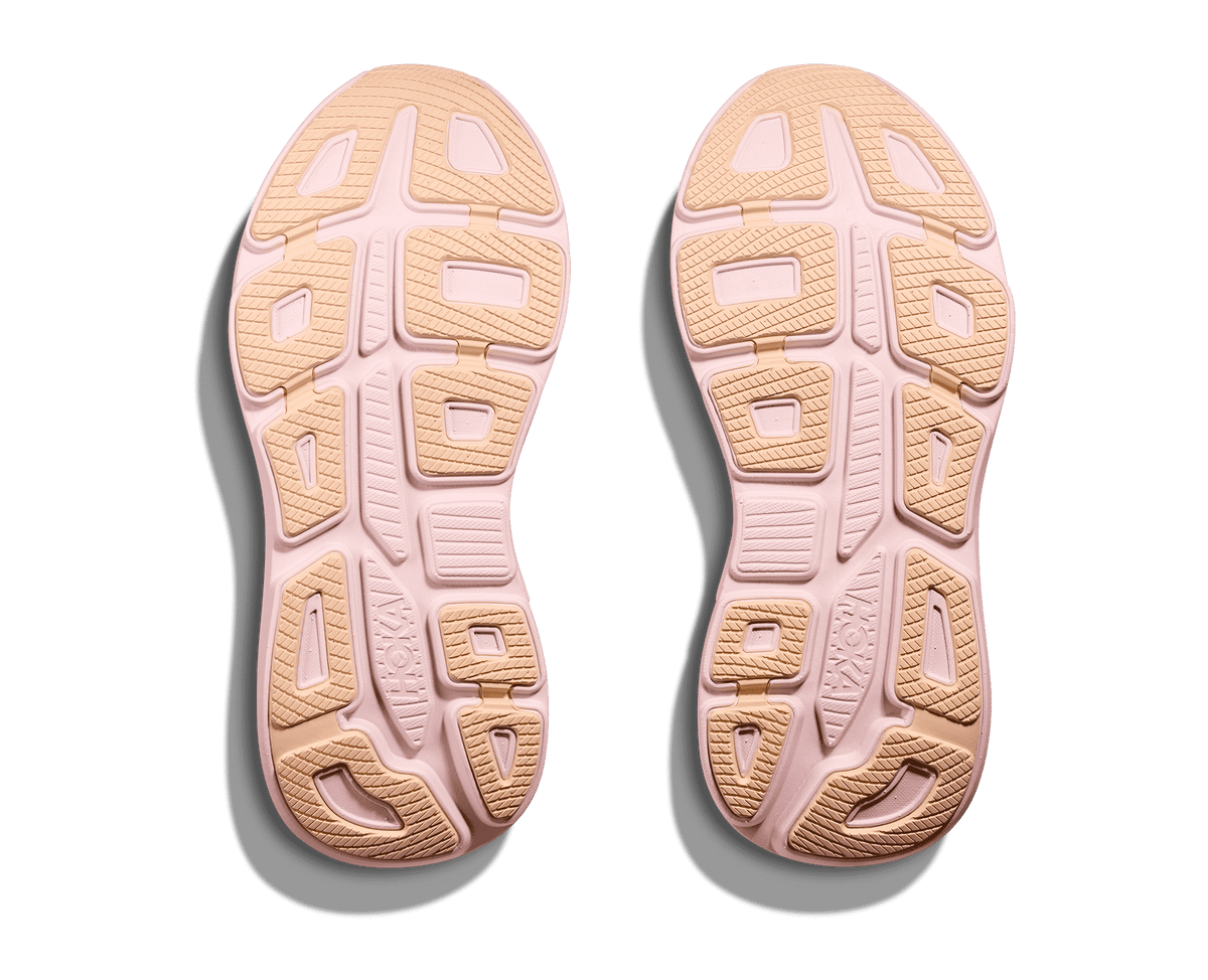 HOKA Women's Bondi 9 - LILAC CREAM / TANGERINE GLOW (Wide)