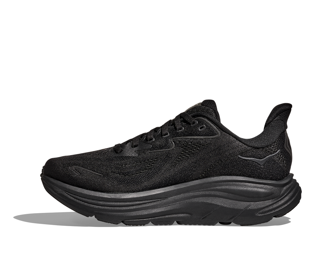 HOKA Men's Clifton 10 - BLACK / BLACK (Wide)