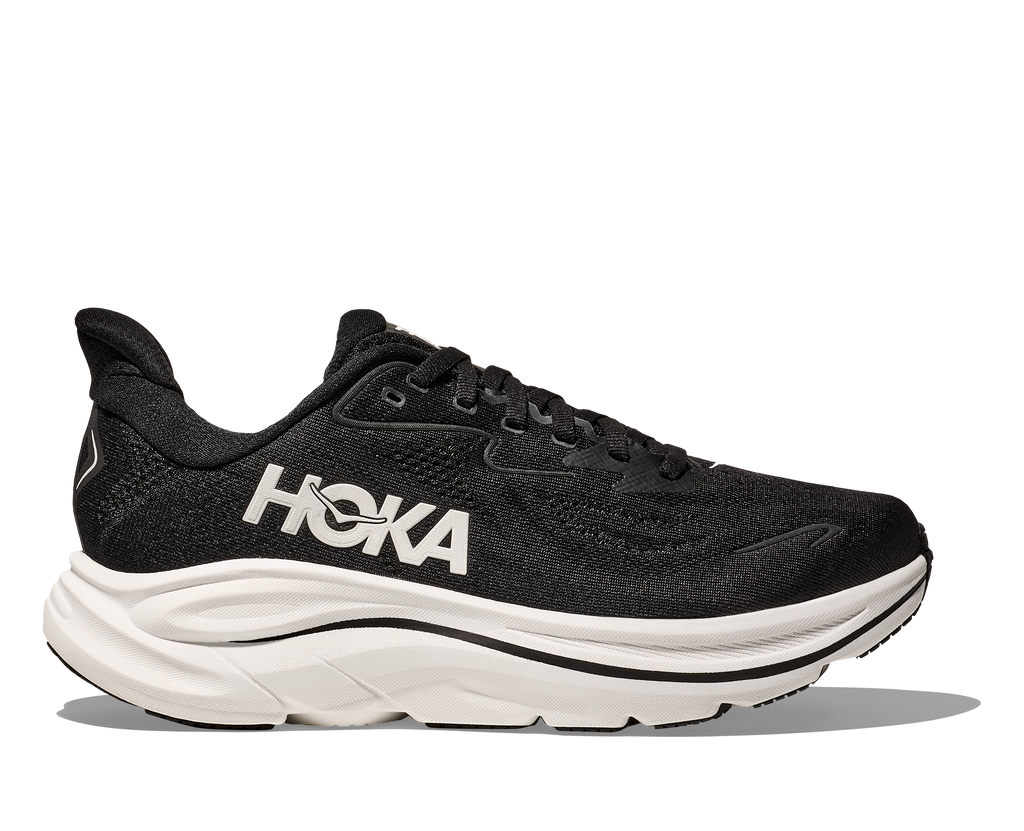 HOKA Men's Clifton 10 - BLACK / WHITE