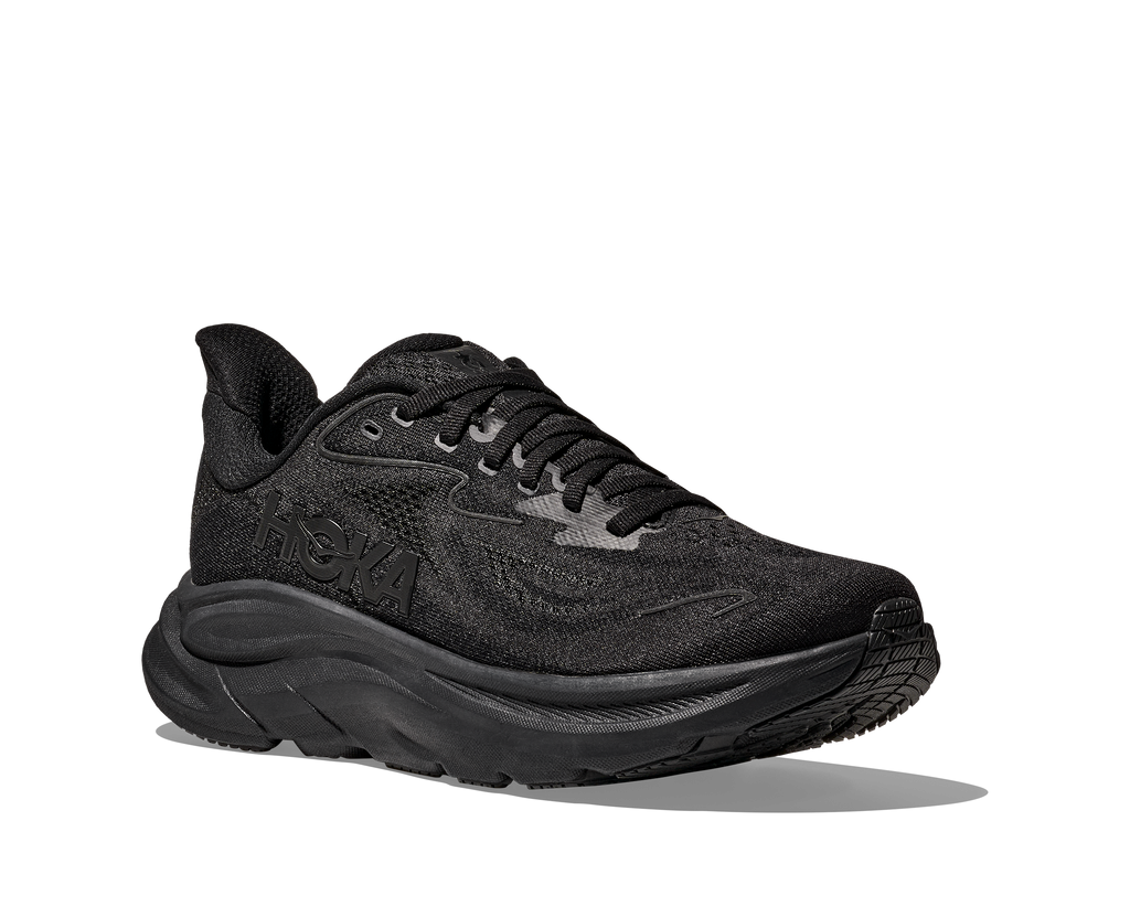 HOKA Women's Clifton 10 - BLACK / BLACK (Wide)