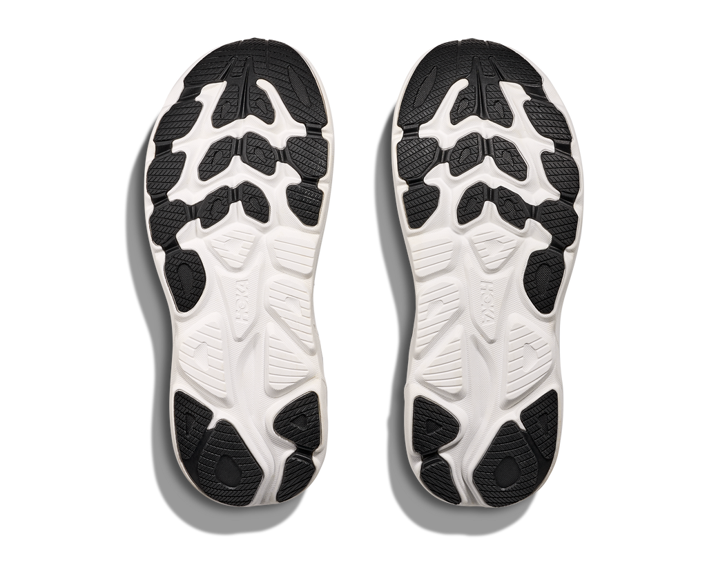 HOKA Women's Clifton 10 - BLACK / WHITE (Wide)