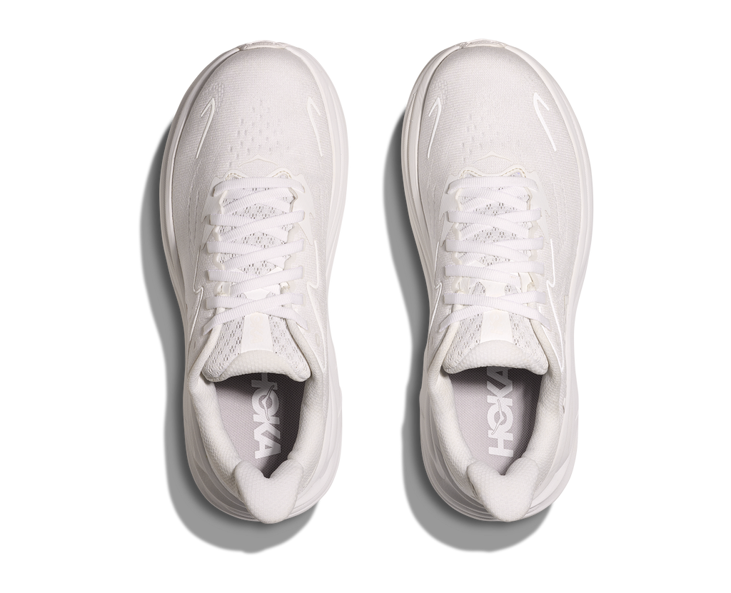 HOKA Women's Clifton 10 - WHITE / WHITE (Wide)