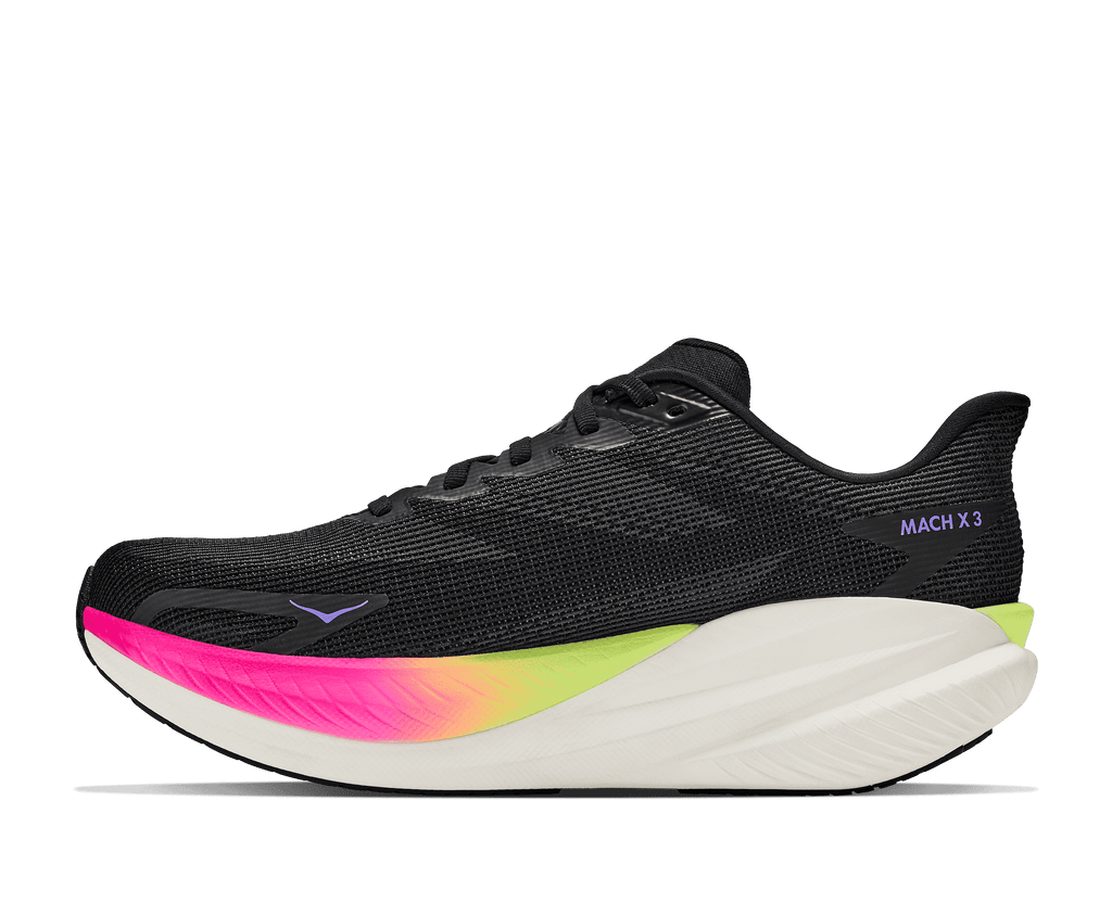 HOKA Men's Mach X 3 - BLACK / NEON NEBULA