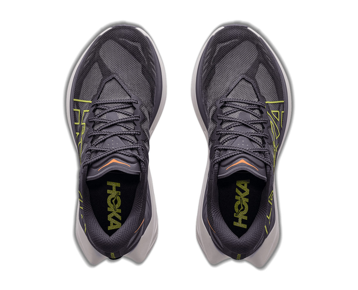HOKA Men's Rocket X Trail - SQUID INK / NEON NEBULA