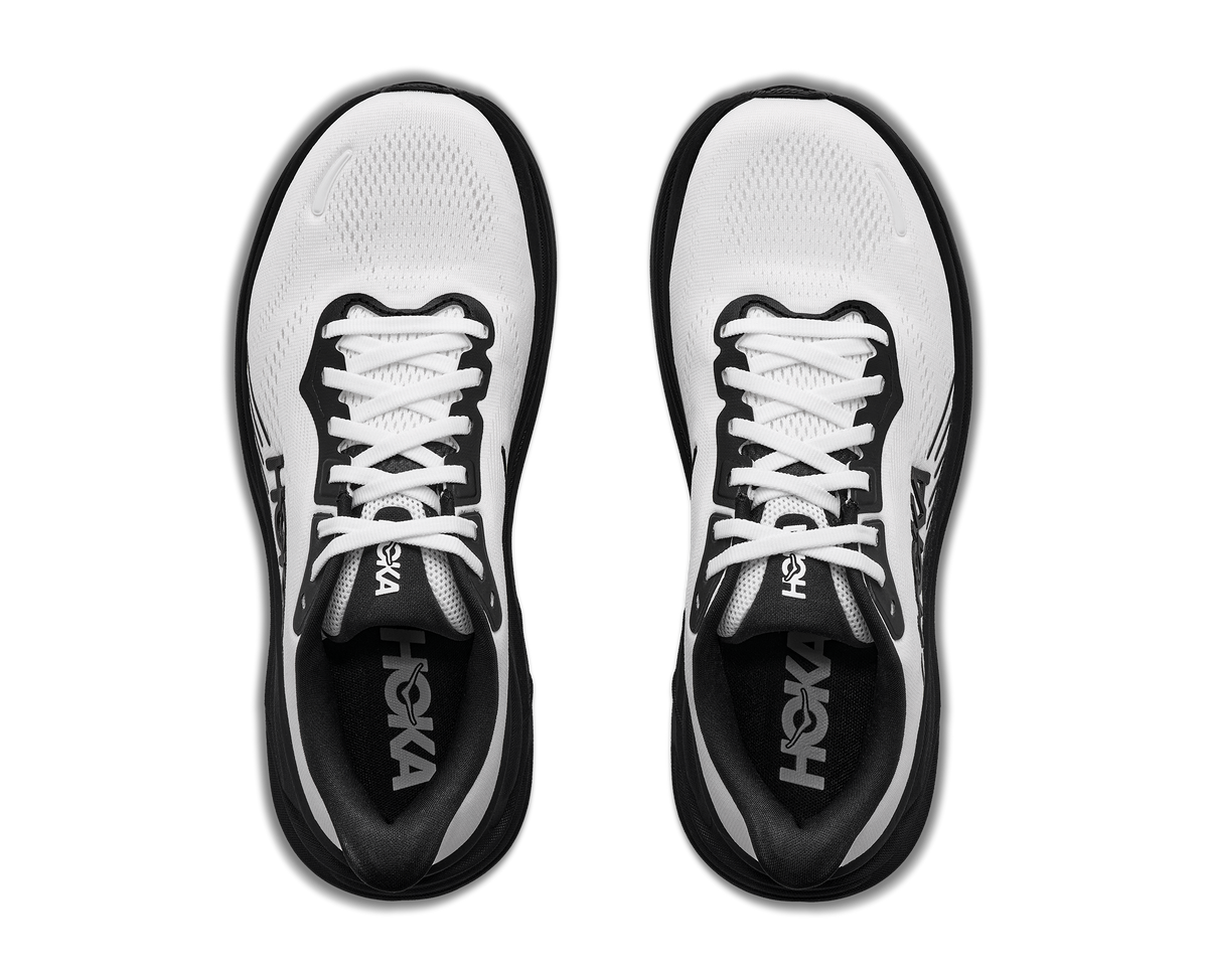 HOKA Women's CLIFTON 11 - WHITE / BLACK