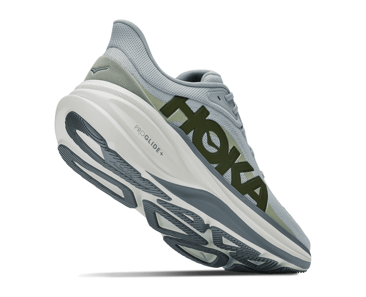 HOKA Men's Clifton Pro Glm - MINERAL BLUE / SPROUTED GREEN (Wide)