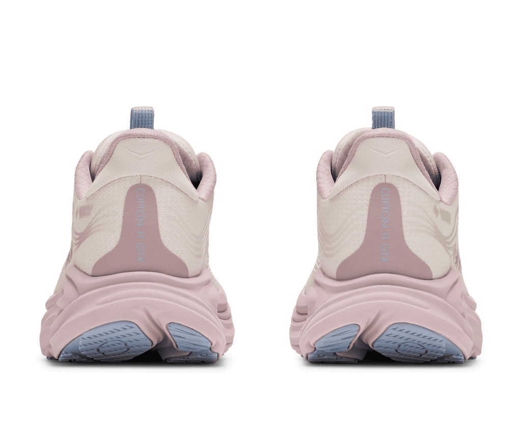 HOKA Women's Clifton 11 GTX Glm - ALABASTER / PINK OPAL (Wide)