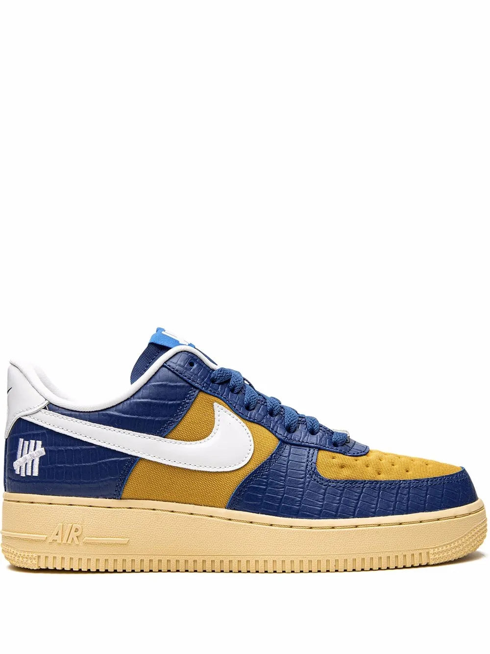 Nike X Undefeated Air Force 1 Low Blue Croc Sneakers