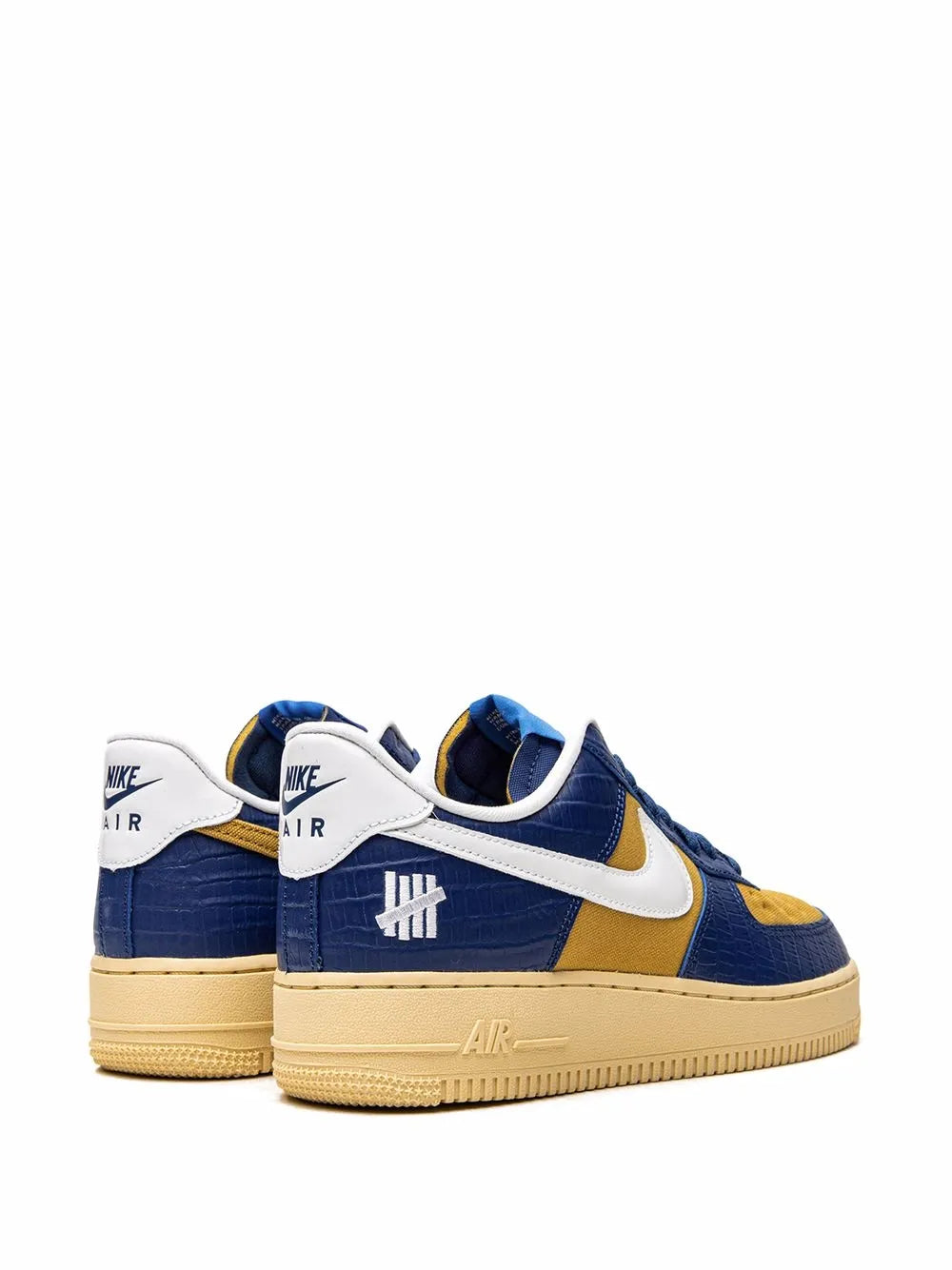 Nike X Undefeated Air Force 1 Low Blue Croc Sneakers