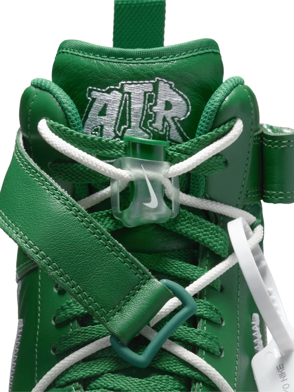 Nike X Off-White Air Force 1 Mid Pine Green Sneakers
