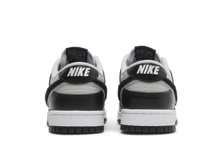 Nike Dunk Low Chenille Swoosh Black Grey