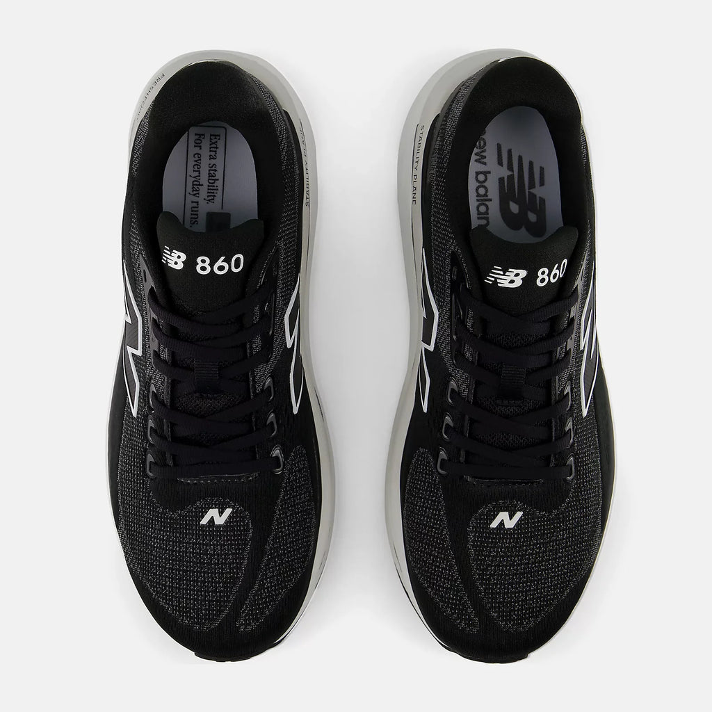 Men's New Balance Fresh Foam X 860v15 - BLACK WHITE