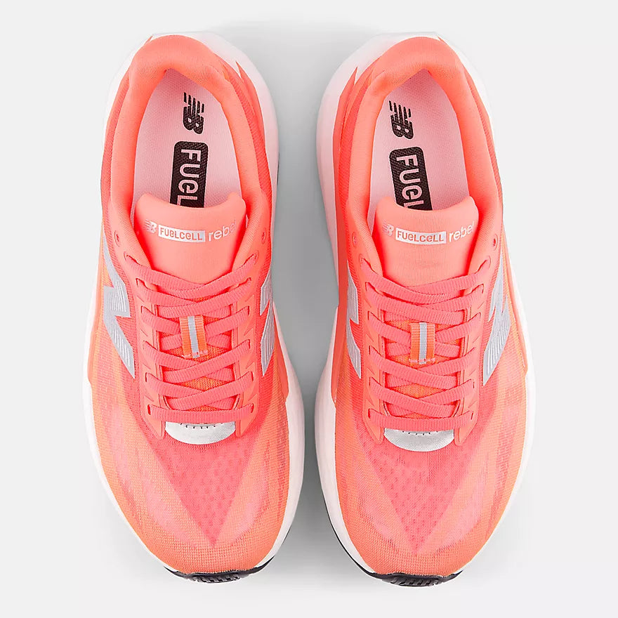 Womens New Balance Rebel V5 - URGENT RED (Wide)